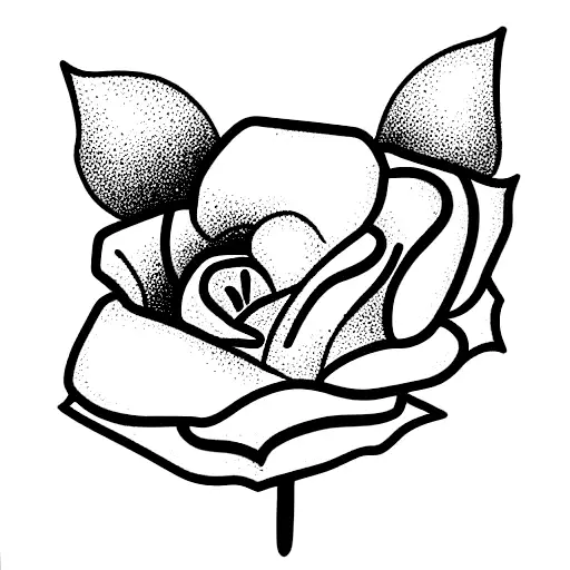 Siamese With Rose