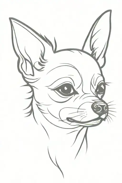 Chihuahua Dog Face