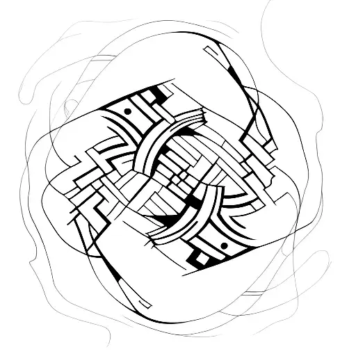 An Abstract Design Inspired By Running Trails