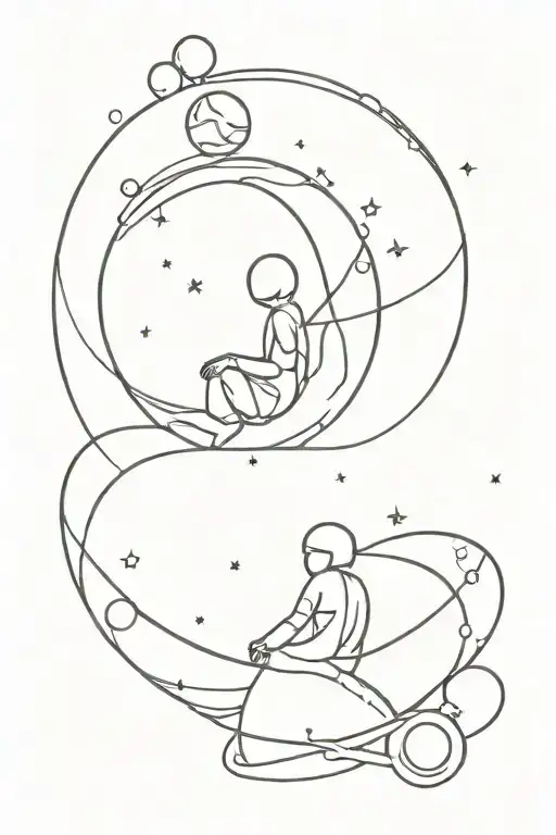 Space Shit Sitting On Planet