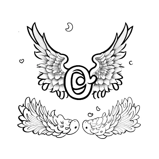 Wing With Letter C