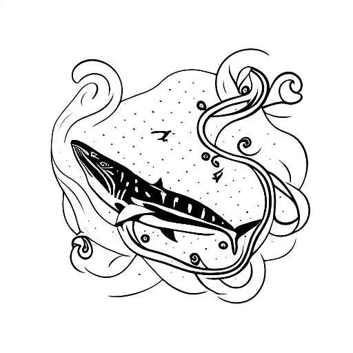 Whale Shark With Vines