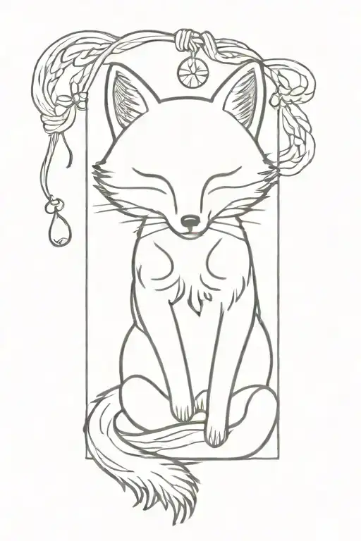 Fox Omamori Charms Linked