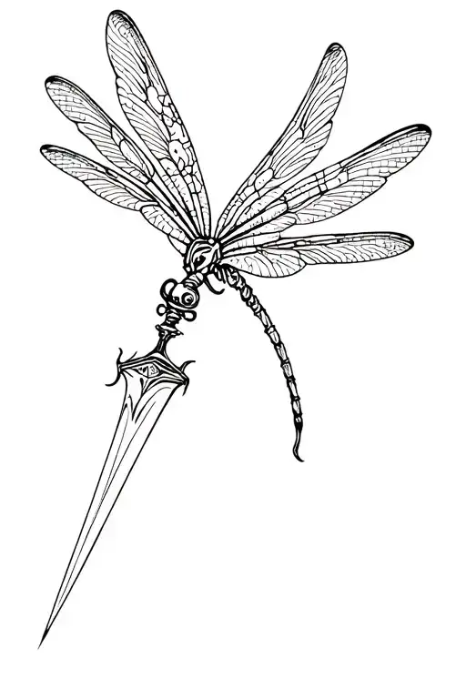 Dagger With Dragonfly Wings