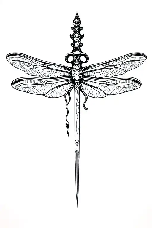 Dagger With Dragonfly Wings
