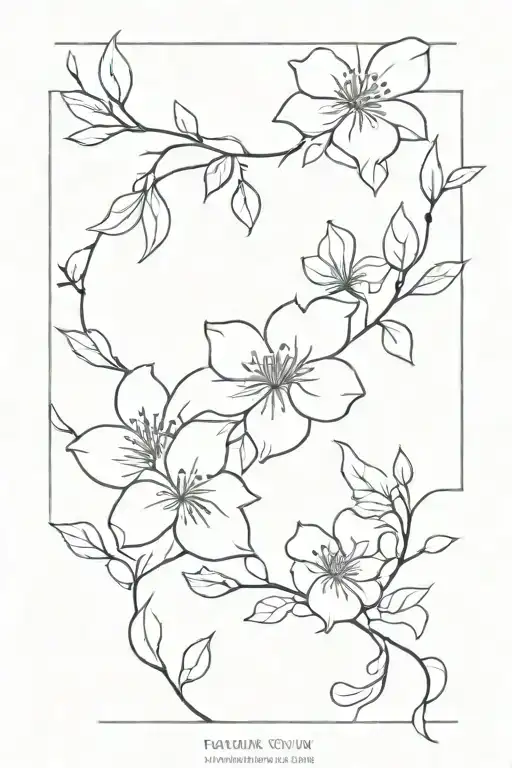 Birth Flowers And Vines