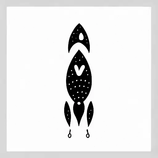 Rocket With A Dog Paw Print