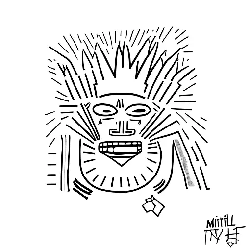 Basquiat Evil Thoughts