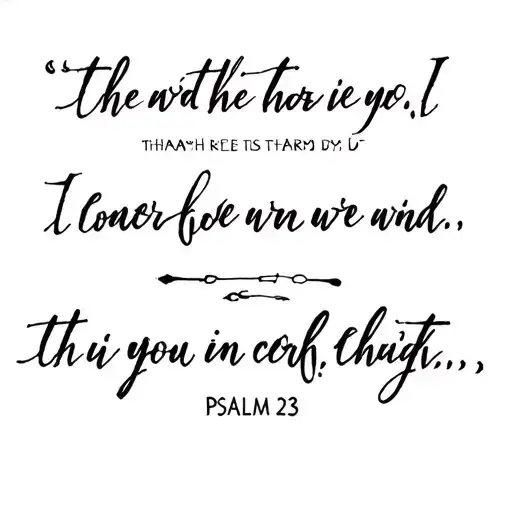 Bible Verse Psalm 23