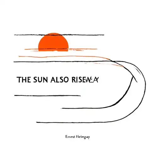 The Sun Also Rises Book Cover By Ernest Hemingway
