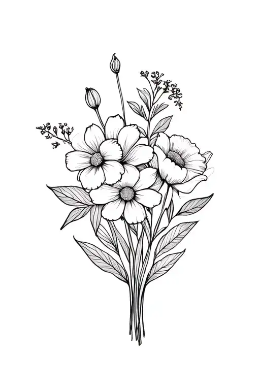 May Birth Flower And October Birth Flower Bouquet