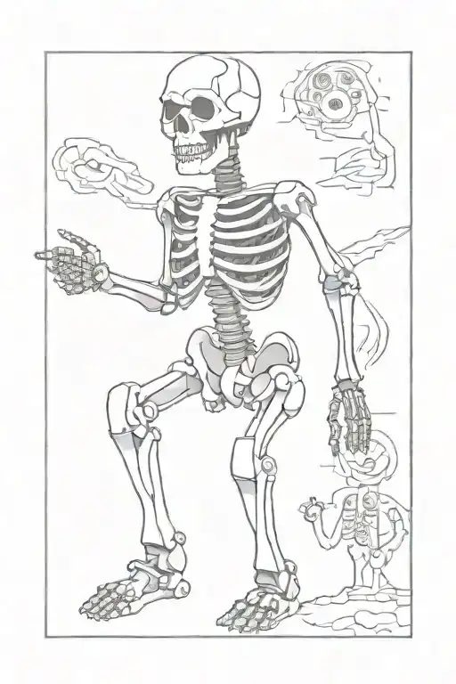 Lego Skeleton Without Arms And Head That Burns Doesn't Mean You're