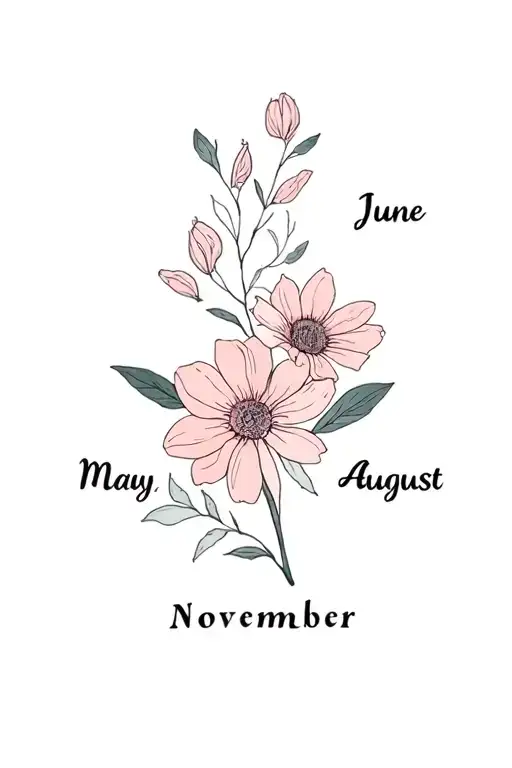 Birth Month Flowers May June August November Birth Flower