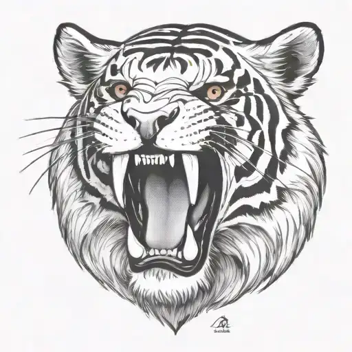 Sabre Toothed Tiger Head