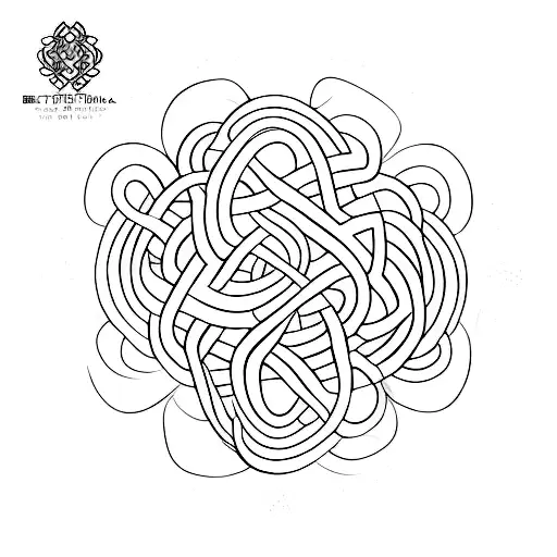 Minimalist Neda Symbol That Is Made Of Snakes