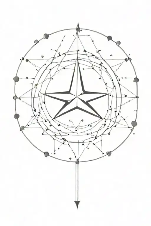 A Sleek Mercedes Benz Logo Intertwined With Aries Constellation