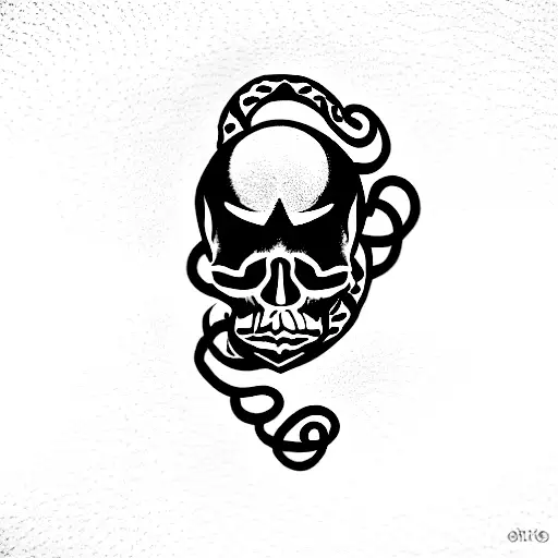 Skull And Snake