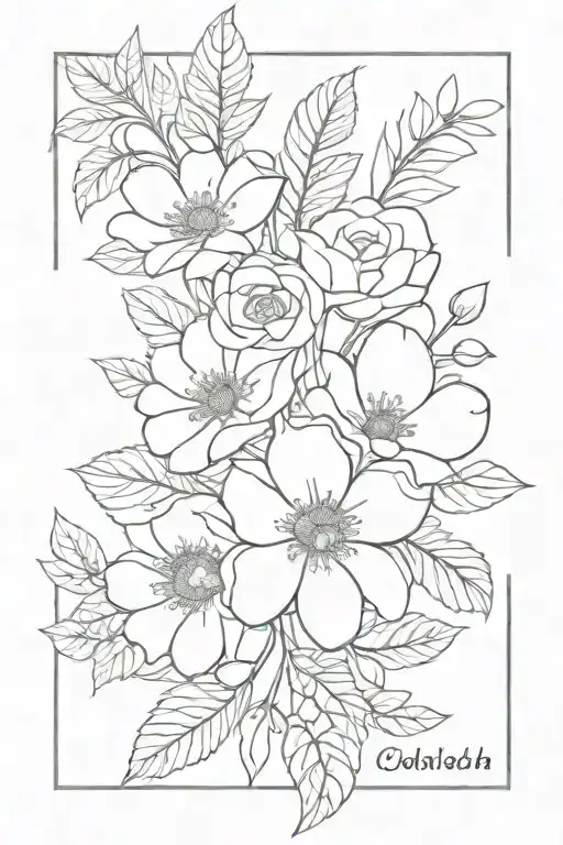 Children Birth Month Flower Bouquet