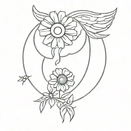 Daisy Owl Eye And Moon