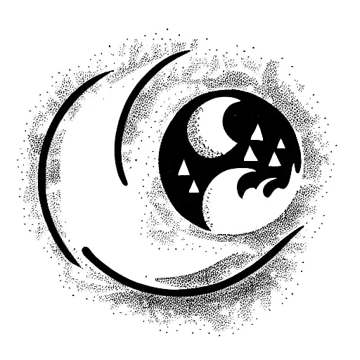 Moon With Logo Scouting Organization