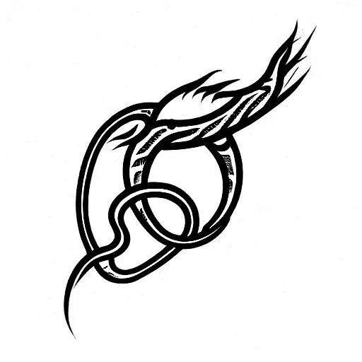 2D Ouroboros Dragon Moderate Detail