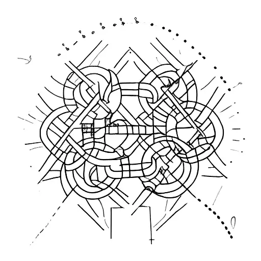 Self-harm Symbolized By Broken Chains Being Repaired And Strengthened