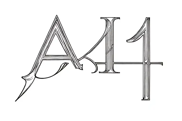 The Word 'A1' Written Combined With A Gun Morphing