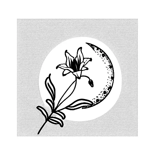 Moon With Lily Flower Scout