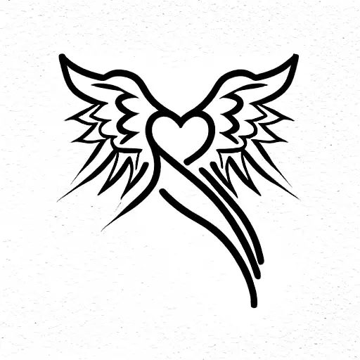 Number 21 With Angel Wings