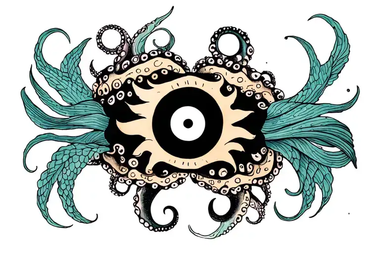 Aquarius & Leo Octopus Mermaid