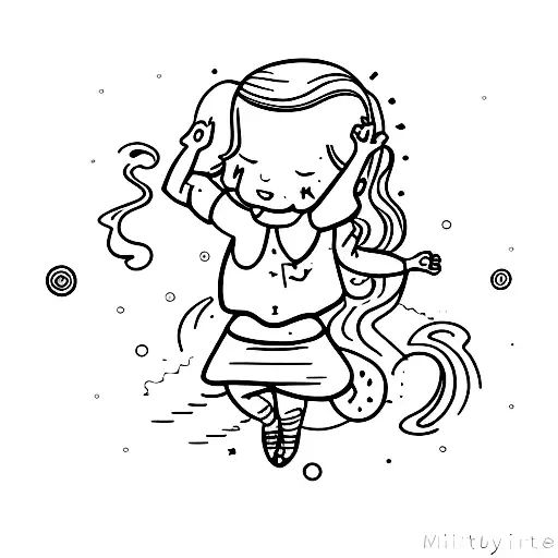 Little Girl Falling But The Hang Of God Underneath Ready To Catch