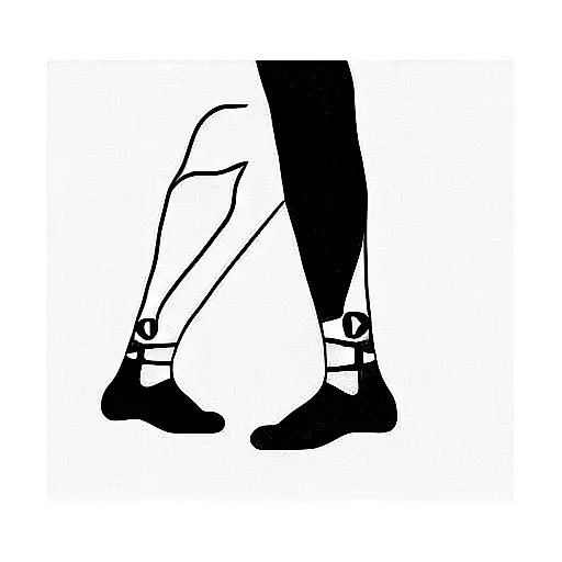 Dog Outline With Leg Braces