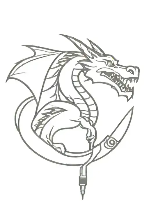 Dragon With Microphone