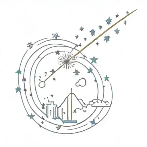 A Night Sky With Colourful Fireworks Going Off