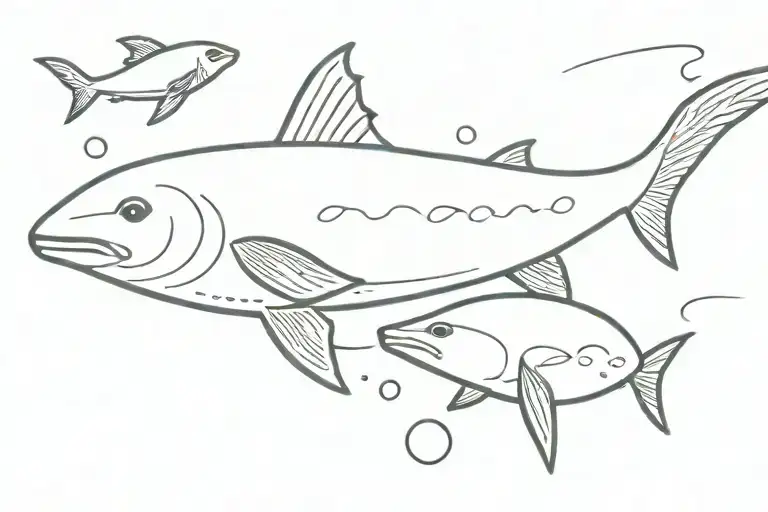 Fish Swimming With Seals