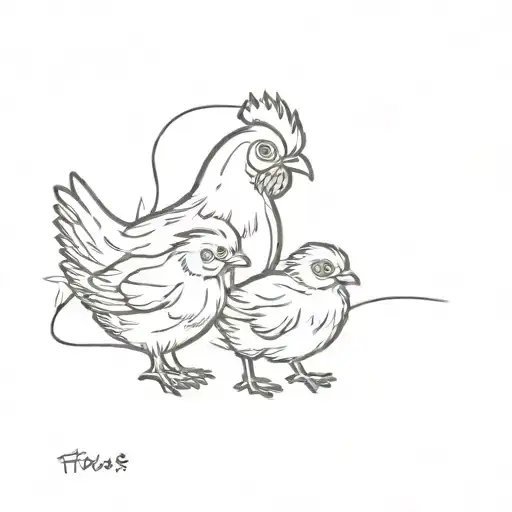 Mother Hen And Chick