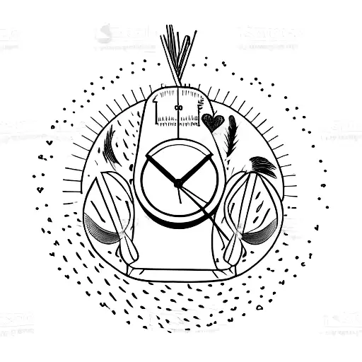 Balance Scale Weighing A Feather And A Heart