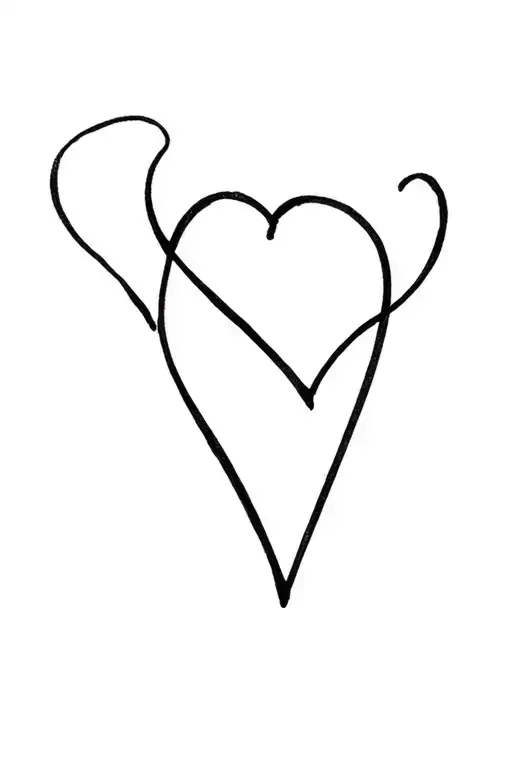 Abstract Word 'Love' Written