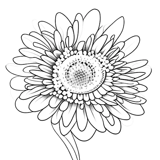 Single Daisy With Stem