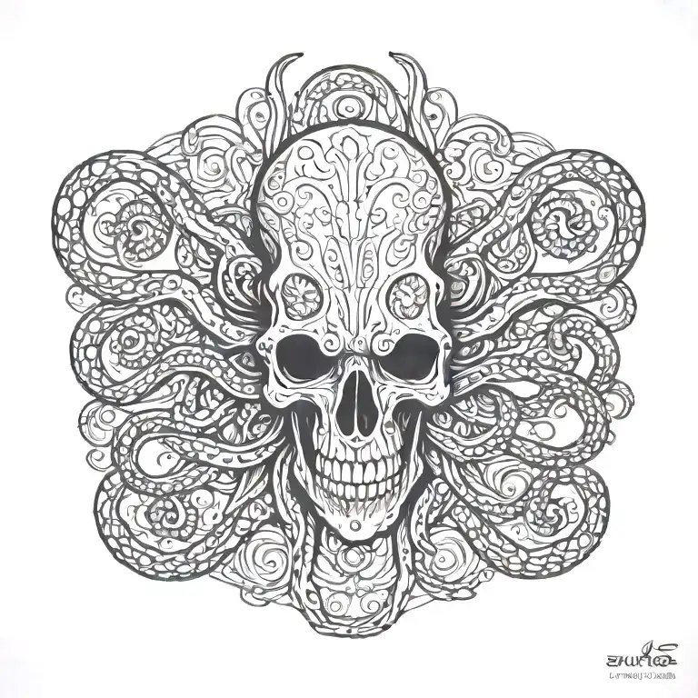 Skull An Octopus