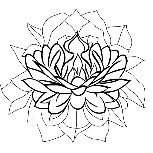 Lotus Flower Blooming From A Brain
