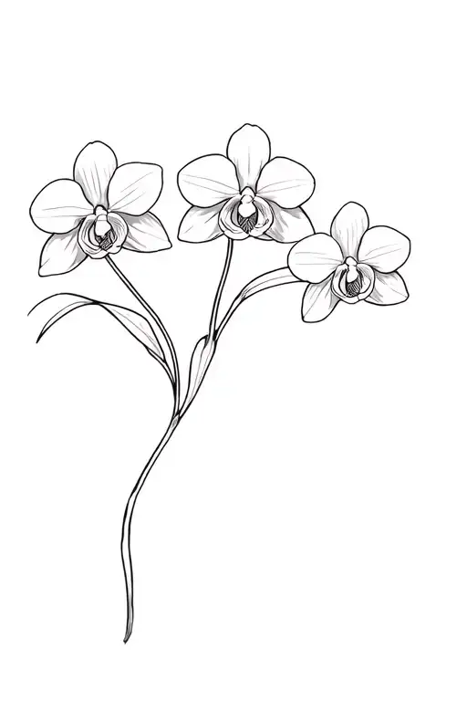 Orchid With Stem Legs Walking