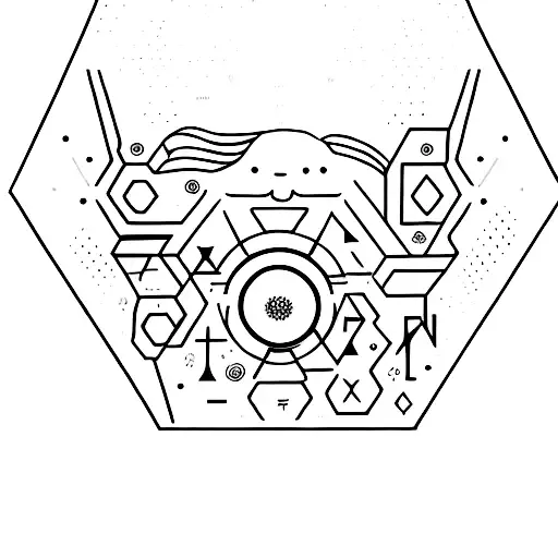 A Sleek And Modern Coffee Mug With The Leo Zodiac Constellation Pattern Wrapped Around It