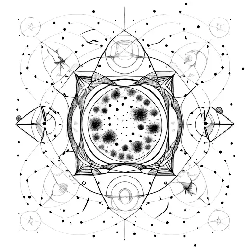 Create A Celestial Scene With Virgo And Taurus Constellations Intertwined