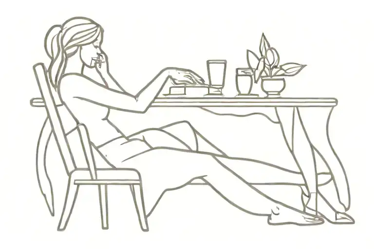 Wife Die But My Love Sitting Desk