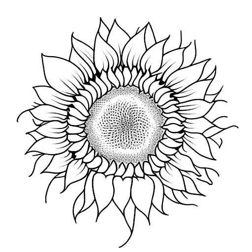 A Realistic Sunflower Bouquet With Intricate Shading