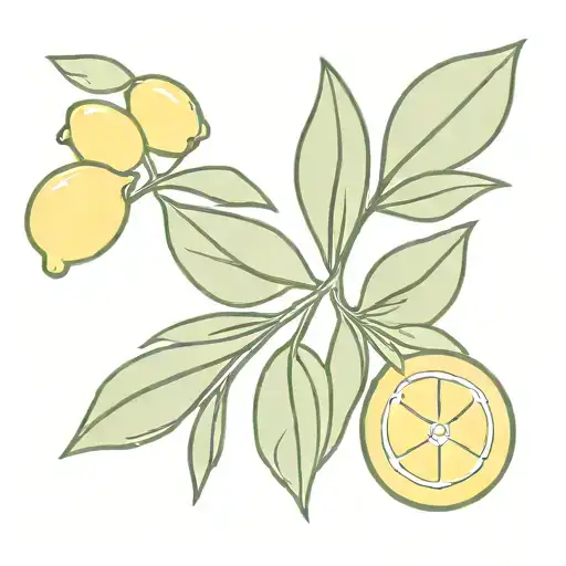 Olive Three Leaf And Lemon