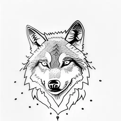 A Wolf With Blue Eyes