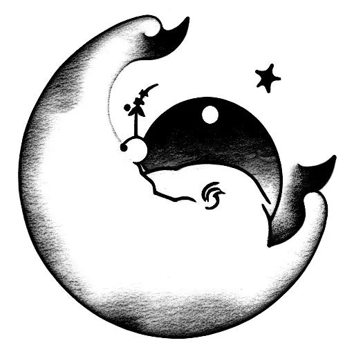 Ghostly Luna Cat And The Moon