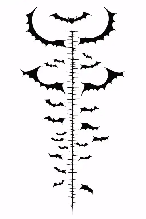 Bats And Moon Phases Spine